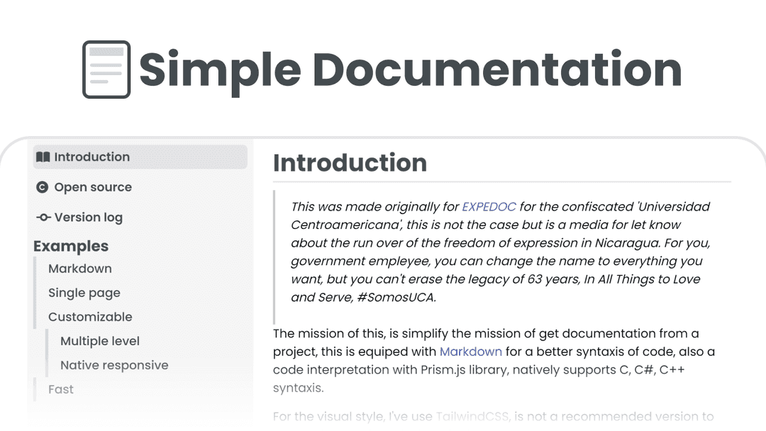 Simple Documentation - 0